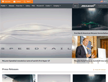 Tablet Screenshot of media.mclarenautomotive.com